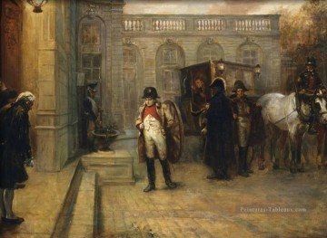  Napol Tableaux - Napoléon après Waterloo Robert Alexander Hillingford scènes de bataille historiques